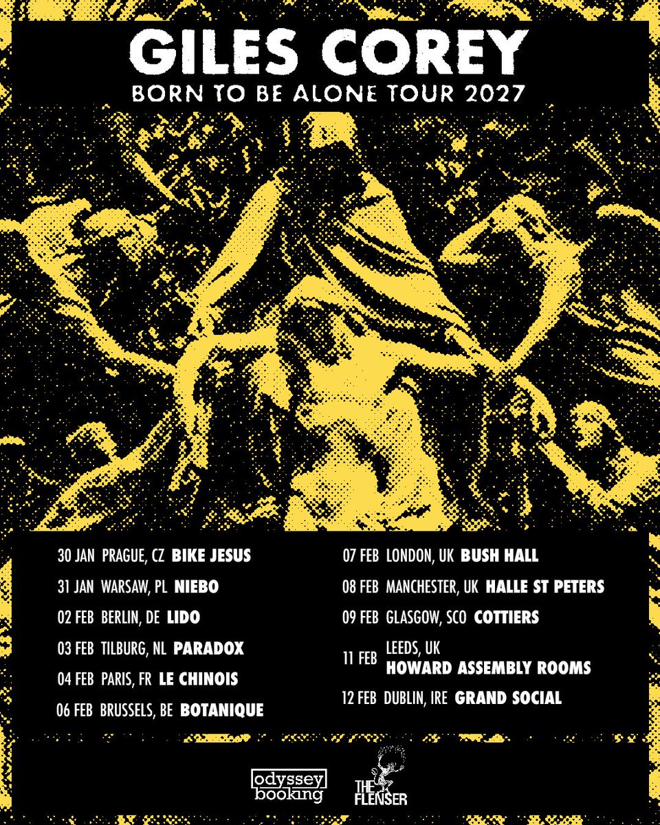 TheFlenser's tweet photo. Giles Corey is touring the EU/UK. 

Tickets on sale Friday. 

Rejoice in sorrow.

https://t.co/QNR6EAW5xn https://t.co/EbdG5SG2MP