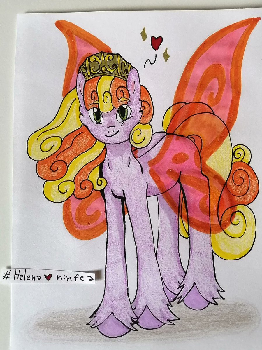 VioletteTimbers's tweet photo. Hi everyone, here’s the latest butterfly-winged horse. I love Jumpy so much. https://t.co/dzIR2YcFkl