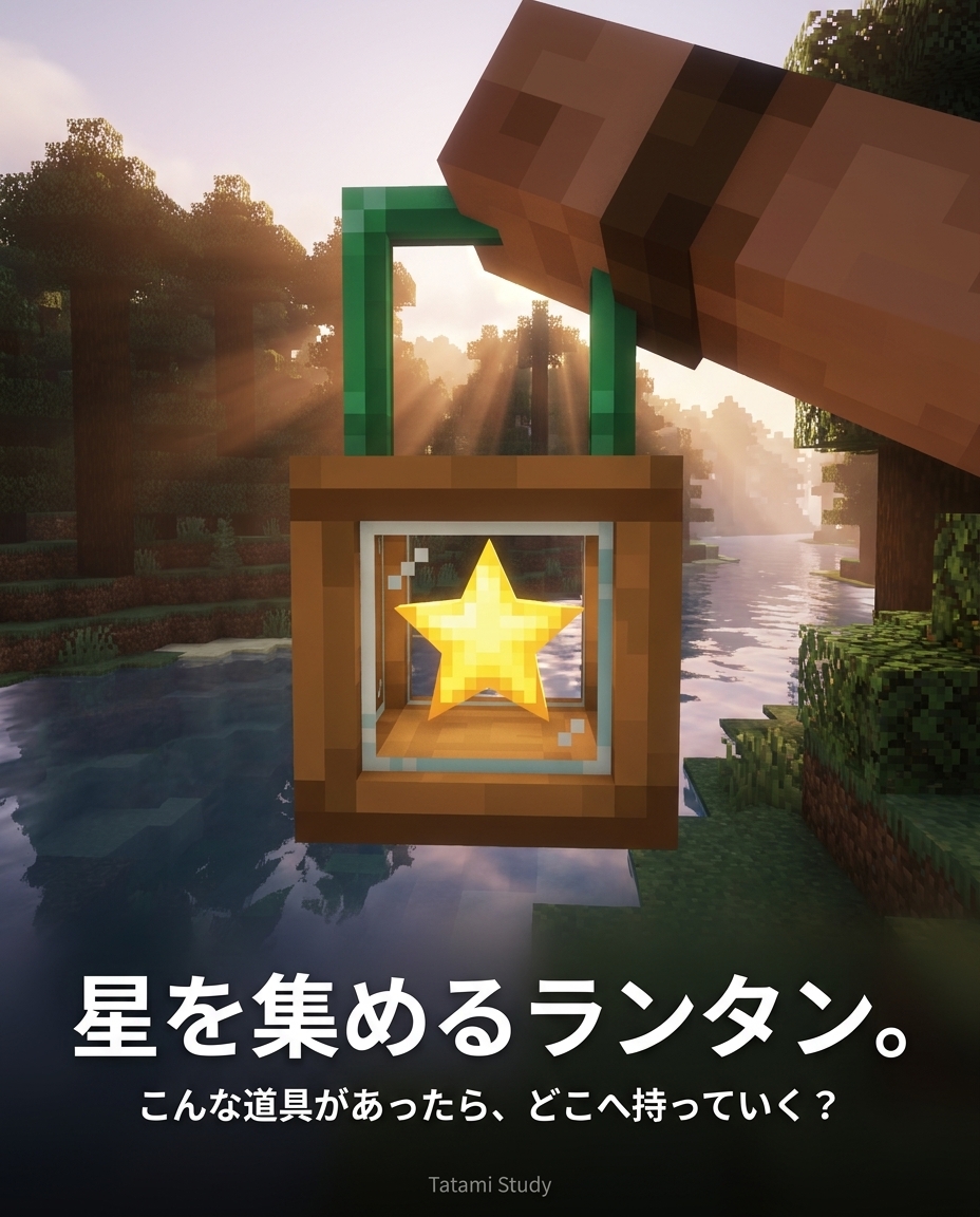 TatamiStudy's tweet photo. 自分だけの道具を作るなら？ 今回は「星を集めるランタン」を想像。ラフ→立体→色→持った姿の4枚です。空を飛べる靴も楽しそう。
#ゲーム制作 #TatamiStudy https://t.co/vgSoHoCA6R