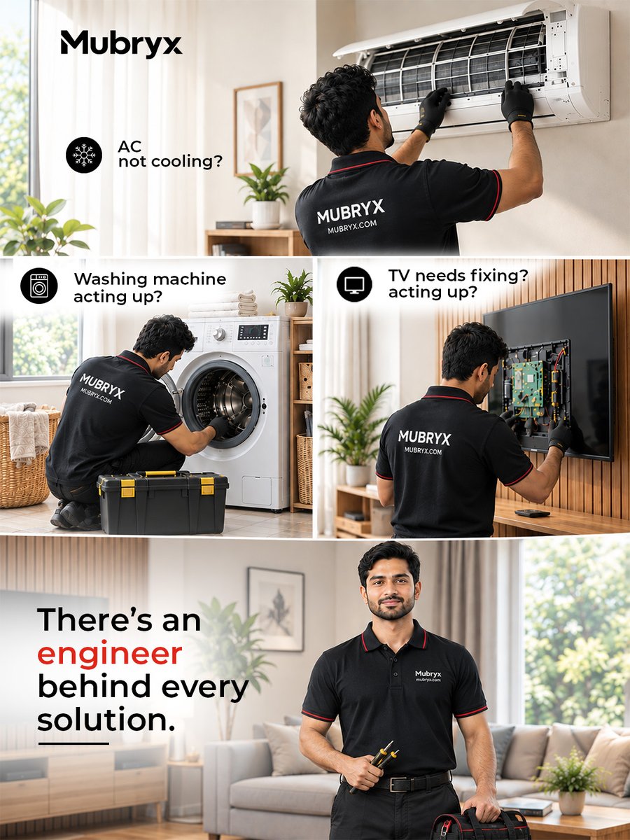 mubryx's tweet photo. The fixers. The troubleshooters. The “let me check” people.

Today, we celebrate the minds that turn “something’s wrong” into “all sorted.”

Happy Engineers’ Day from Mubryx.

#Mubryx #EngineersDay #ProblemSolvers https://t.co/qS90lC9QHM