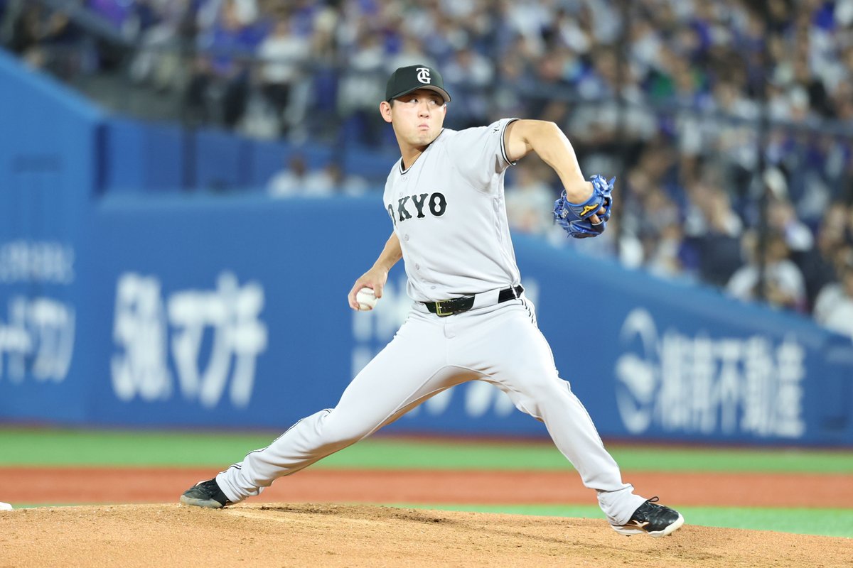 TokyoGiants's tweet photo. 【五回裏】巨人 2-10 DeNA

3番手で #平内龍太 投手が登板。
2本のヒットを打たれるも、この回を無失点に抑える。 https://t.co/hS8WxgUQCq