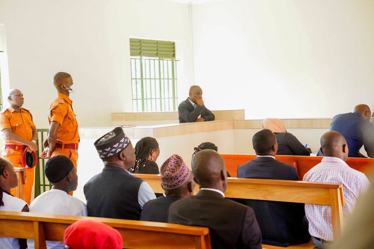 NUP_Ug's tweet photo. Our Deputy President Hon. Muwanga Kivumbi was back in Court today for the hearing of his bail application that has been pending since 11th August. Court, once again, has remanded him to prison and adjourned the matter to 29th September when it will deliver its ruling. https://t.co/eVFNGKLaHg