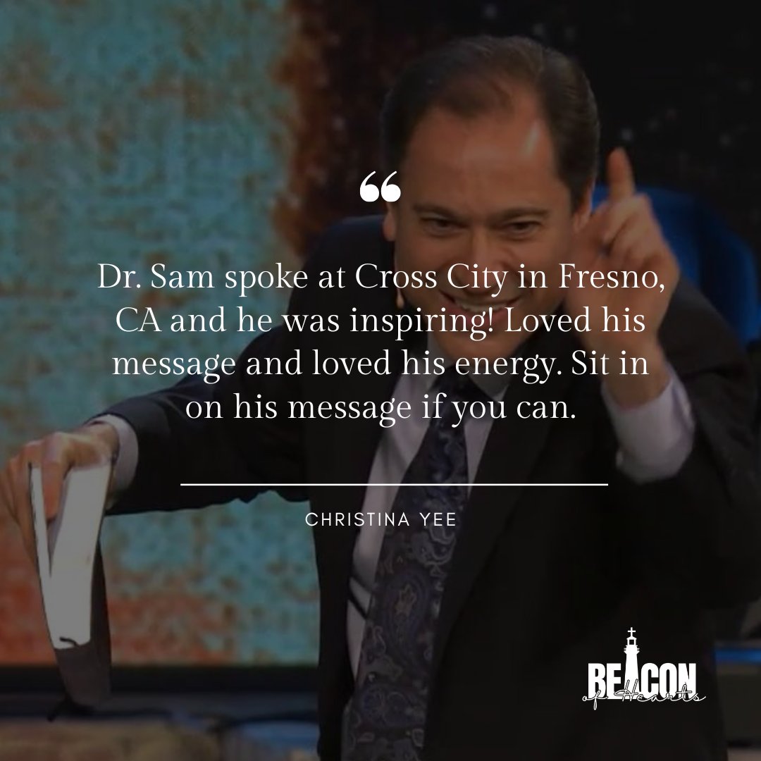 BeaconofHearts's tweet photo. A message can stay with you long after the service ends.Β
If Dr. Sam's messages have encouraged you, consider partnering with Beacon of Hearts Ministries to help share the gospel with more people today:
https://t.co/9KqVam33b5Β
#BeaconOfHearts #DrSam #ShareTheGospel https://t.co/Gwi3QYQjrL