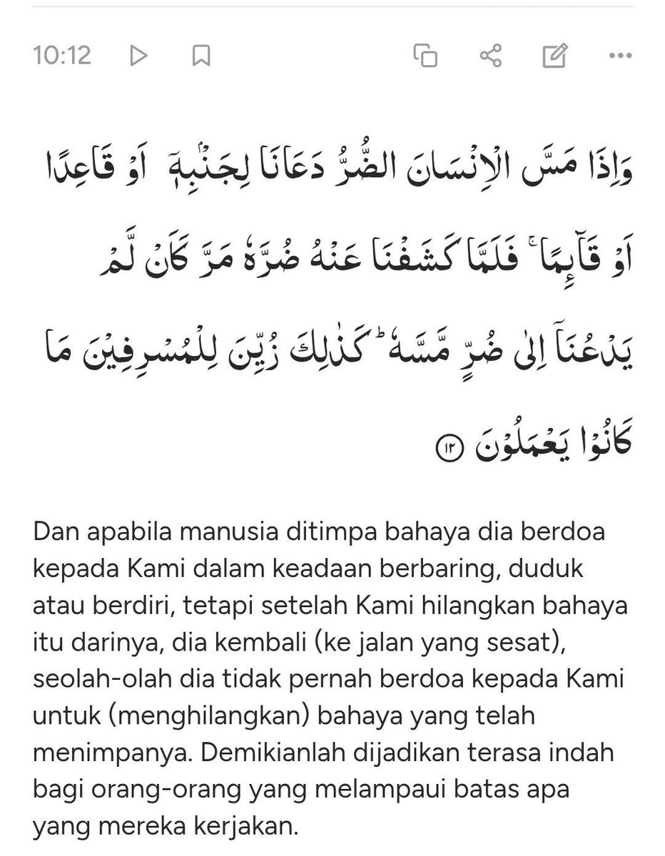 chocomoroll's tweet photo. Nangis2 pas dpt musibah yg ga enak, setelah musibah diangkat, petantang petenteng lagi. Beneran ayat ini tamparan buat manusia 🥲 https://t.co/8MzjSCbTYZ