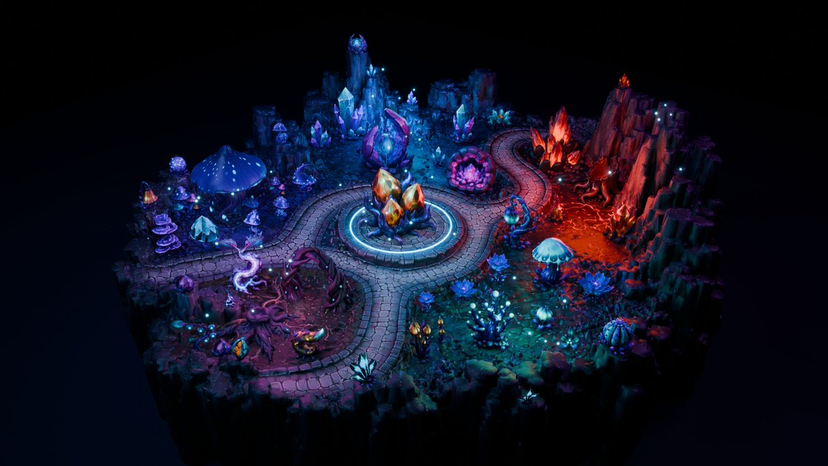 PolyClem3D's tweet photo. Five magical biomes. 37 unique stylized assets. Which zone would you build first? 💎🍄🔥🌿🌱

https://t.co/dc0dkw1HBa

#3DAssets #GameAssets #EnvironmentArt #Blender3D #GameDev https://t.co/2B1FPKNbHt