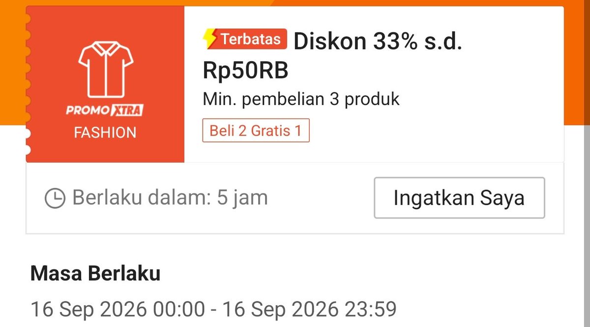 kimmyexp's tweet photo. DISKON 33% 50RB Fashion XTRA pindah jam🚨

jadi jam ⏱️00:00 nanti malemm 

buat yg butuh, jgn smpe kelewat (ga goib)

dah muncul vocnya di halaman ini👇🏻
https://t.co/e7Nx4e6Nho https://t.co/ayk0s4zyGv