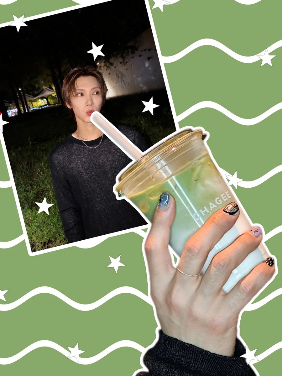 TENsfeed's tweet photo. TEN IG Update 

“break time 🍵 with lime cheese matcha latte @chagee #ad” https://t.co/I8rypR9H3f