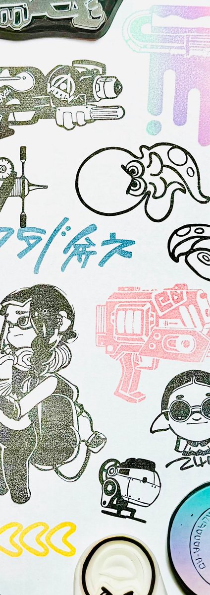245fujico's tweet photo. たくさん彫ってきたね
splatoon fanart

#消しゴムはんこ https://t.co/SFf2C5c40E