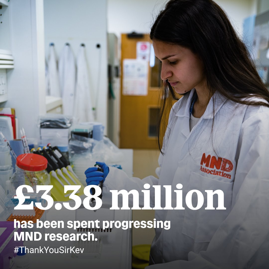 mndassoc's tweet photo. £3.8 million invested in MND research. 🧡 
That's the impact of the funds raised through Sir Kevin Sinfield's 7IN7 challenges. Thank you, Kev. #ThankYouSirKev https://t.co/6jbfTRSw2l