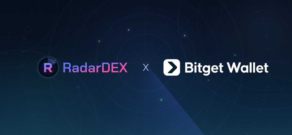 ArcDEXScan's tweet photo. 🛰  RadarDEX is now integrated into @BitgetWallet dApp ecosystem!

Tokens launched on RadarDEX are available directly in Bitget Wallet: discover, chart and trade.

Getting better every day, ready for Arc mainnet official launch on September 16  🚀 https://t.co/qMaIN41o2L