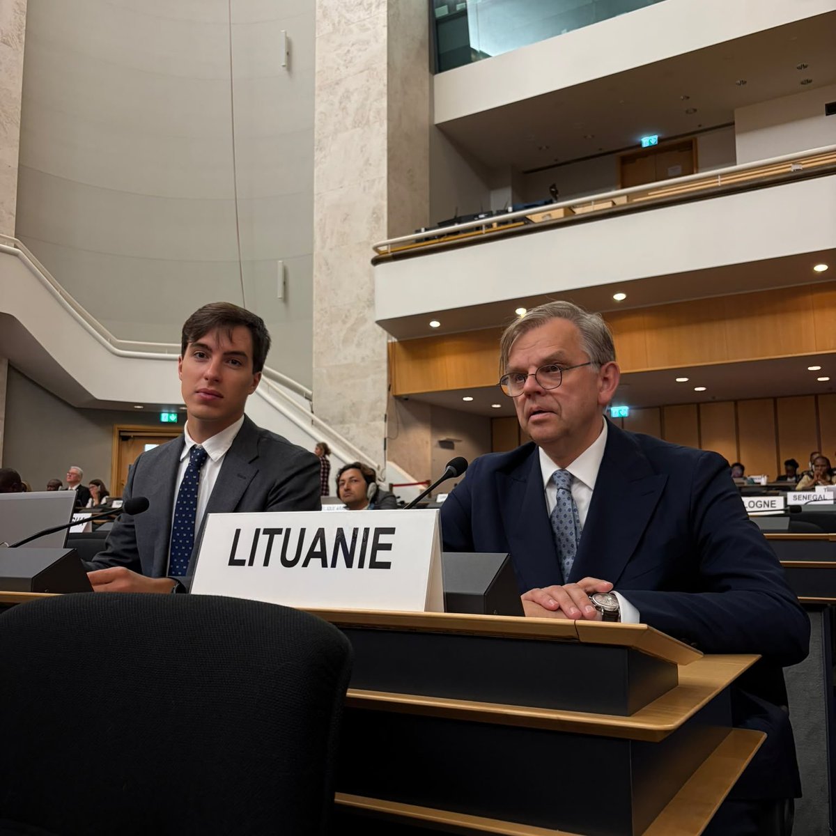 LtGva's tweet photo. 🇱🇹Lithuania on behalf of Nordic-Baltic states at #HRC63 Interactive Dialogue with the Working Group on Enforced Disappearances:
🔻Deep concern over enforced disappearances&reprisals against victims,families & #HRDs
🔻The fate of missing persons must be clarified&accountability ensured
🔻All States must cooperate fully with the WG