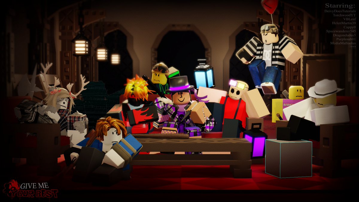 OfficialGMYB's tweet photo. Give Me Your Best has an official X account now!

We'll mainly use the hashtags #GMYB and #GiveMeYourBest. 
Feel free to tag us in your posts, art, or questions!

Give Me Your Best is an upcoming asymmetrical horror game on Roblox centered around ARGs/webseries. https://t.co/r0LpICOtGG