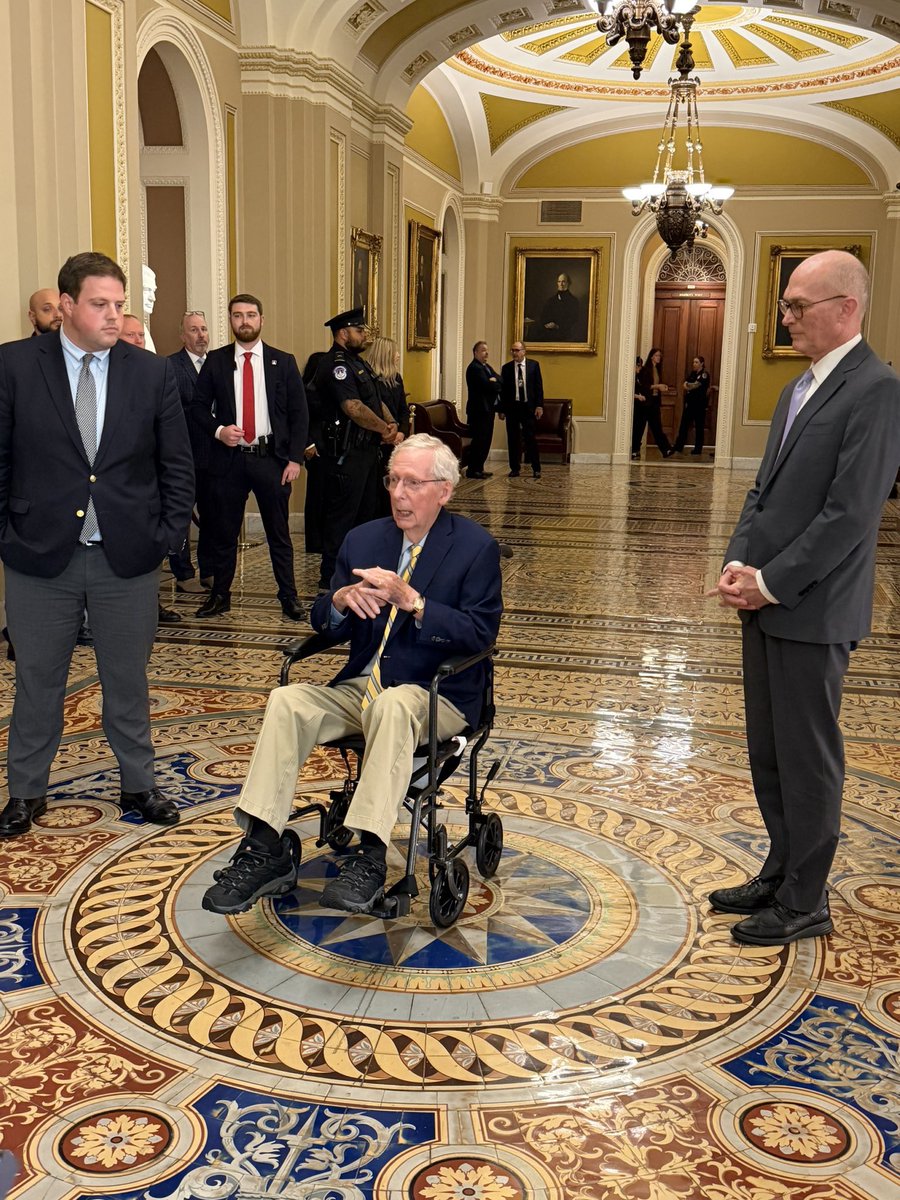 bourscheid's tweet photo. Age. Limits. Now. The only thing more pathetic than seeing this happen is knowing that we as Americans LET this happen. Politicians shouldn’t sit in office until the ripe old age of dead. 

Cap it at 70. Everyone else, RETIRE. https://t.co/NLpnSrE4L3