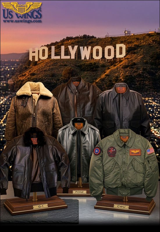USWingsCom's tweet photo. Discover jackets inspired by, and seen in, iconic films, television shows, and productions in our Hollywood Legends Collection (https://t.co/A9qYJFgAK6). US Wings has supplied military-inspired jackets and apparel for the movie industry for decades https://t.co/csZhVbPCuR