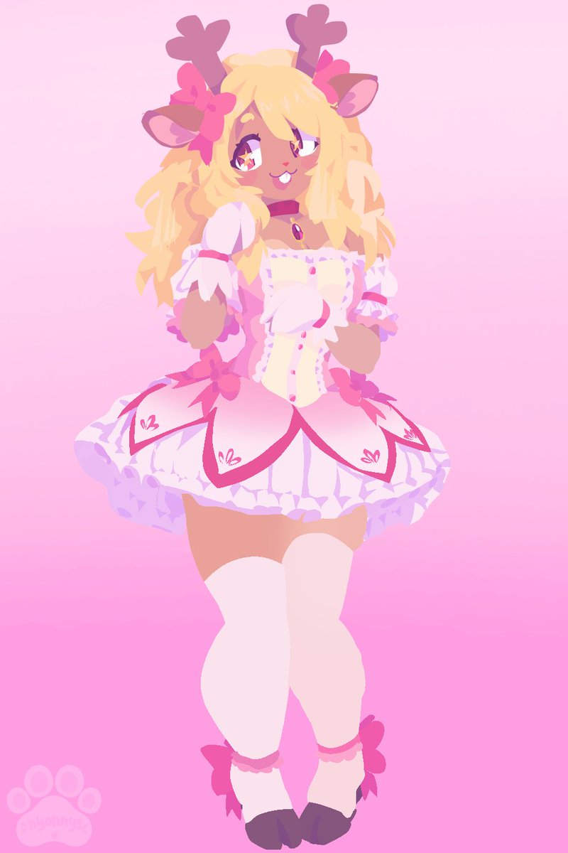 nyonnys's tweet photo. noelle x madoka!! #noelleholiday #noelledeltarune #deltarune #madokamagica https://t.co/4577iCbdyI
