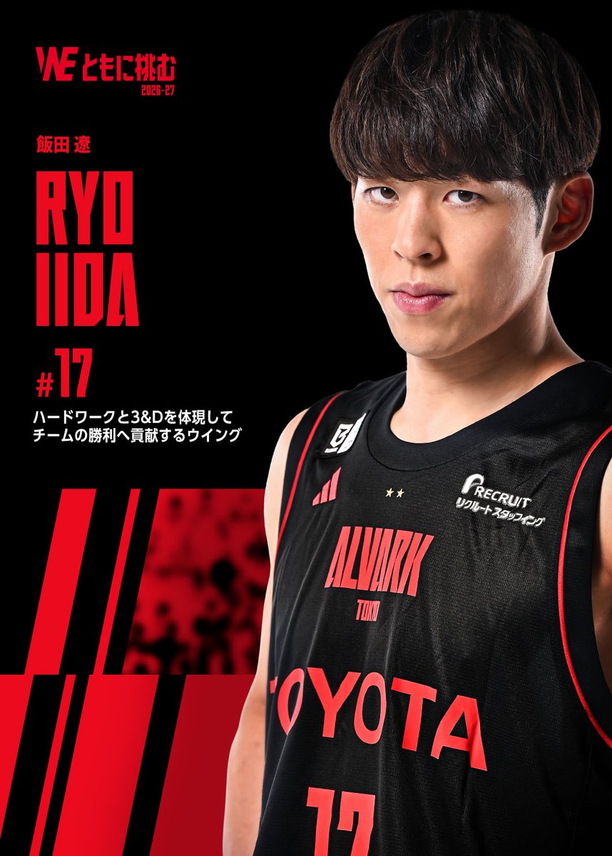 ALVARK_TOKYO's tweet photo. #𝟏𝟕 𝐑𝐲𝐨 𝐈𝐢𝐝𝐚

🔗 https://t.co/ViXGoAV8ND

#アルバルク東京 #WEともに挑む https://t.co/zxDkRscsXj