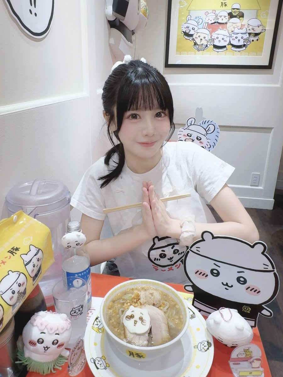 iLiFE_fukumaru's tweet photo. ちいかわラーメン🍜二郎系（？）デビュー♩⟡ https://t.co/woQRm3lHs8