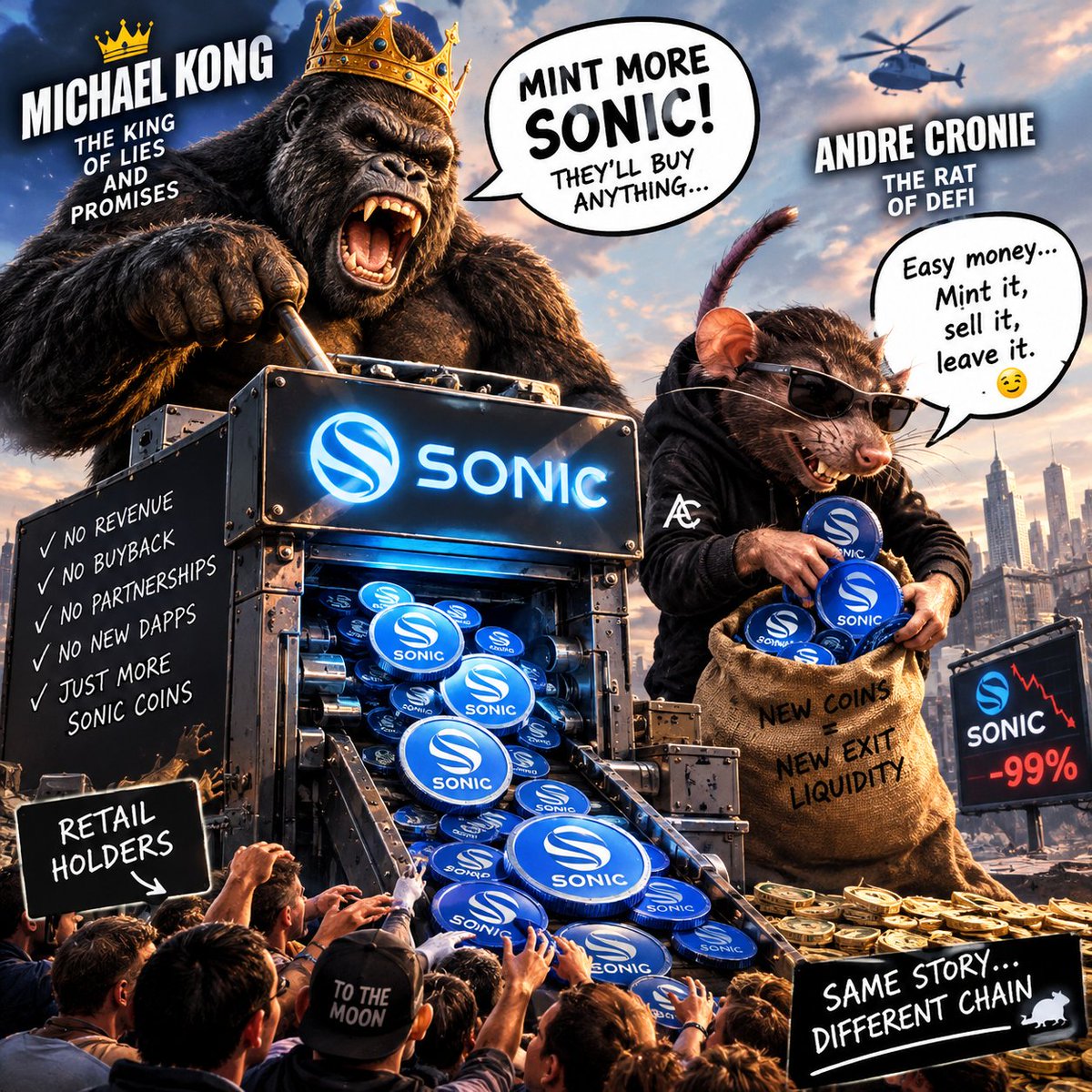 EtcNode545687's tweet photo. How did the Father of DeFi become the Rat of DeFi?
#sonic #defi https://t.co/HKTdk5asYs