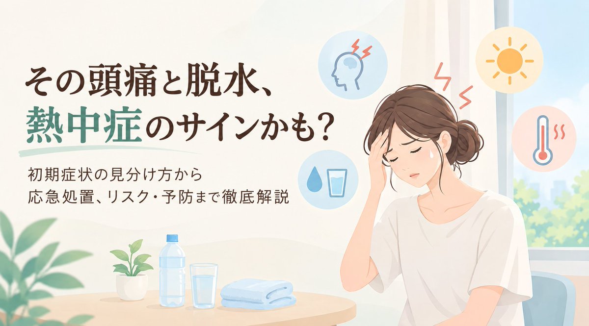 SatoRin98's tweet photo. Read the article to learn about headaches caused by dehydration, their connection to heatstroke, warning signs to watch for, and effective ways to stay hydrated and protect your health.
https://t.co/46kCRTRUnY https://t.co/4RuwZZF5kN