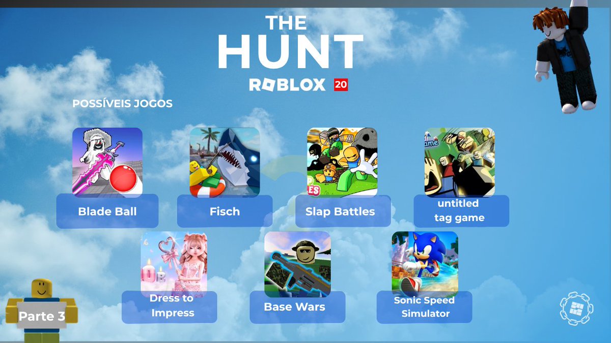 Roblox_NewsX's tweet photo. Atualização / The Hunt Roblox 20: o Blox Hunt entrou na lista de possíveis jogos a participar do evento; não é confirmado!

O Blox Hunt entrou na lista por aparecer 2 novos emblemas suspeitos no seu mapa de teste.

Créditos a @LeaksEvents https://t.co/ufiJi4iR0A
