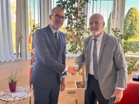 PGMontpellier's tweet photo. Rencontre avec @kmesquida président du conseil départemental de l'Hérault. 

Nous avons pu échanger sur de nombreux sujets communs au conseil départemental et à l'autorité judiciaire, notamment : https://t.co/eWm6pFjI2F
