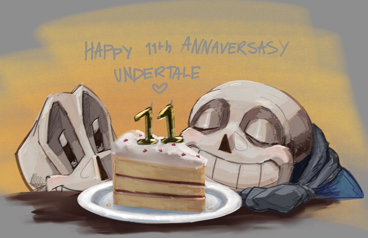 Pasarus_'s tweet photo. Happy birthday undertale! https://t.co/Cd4JmjAfGI