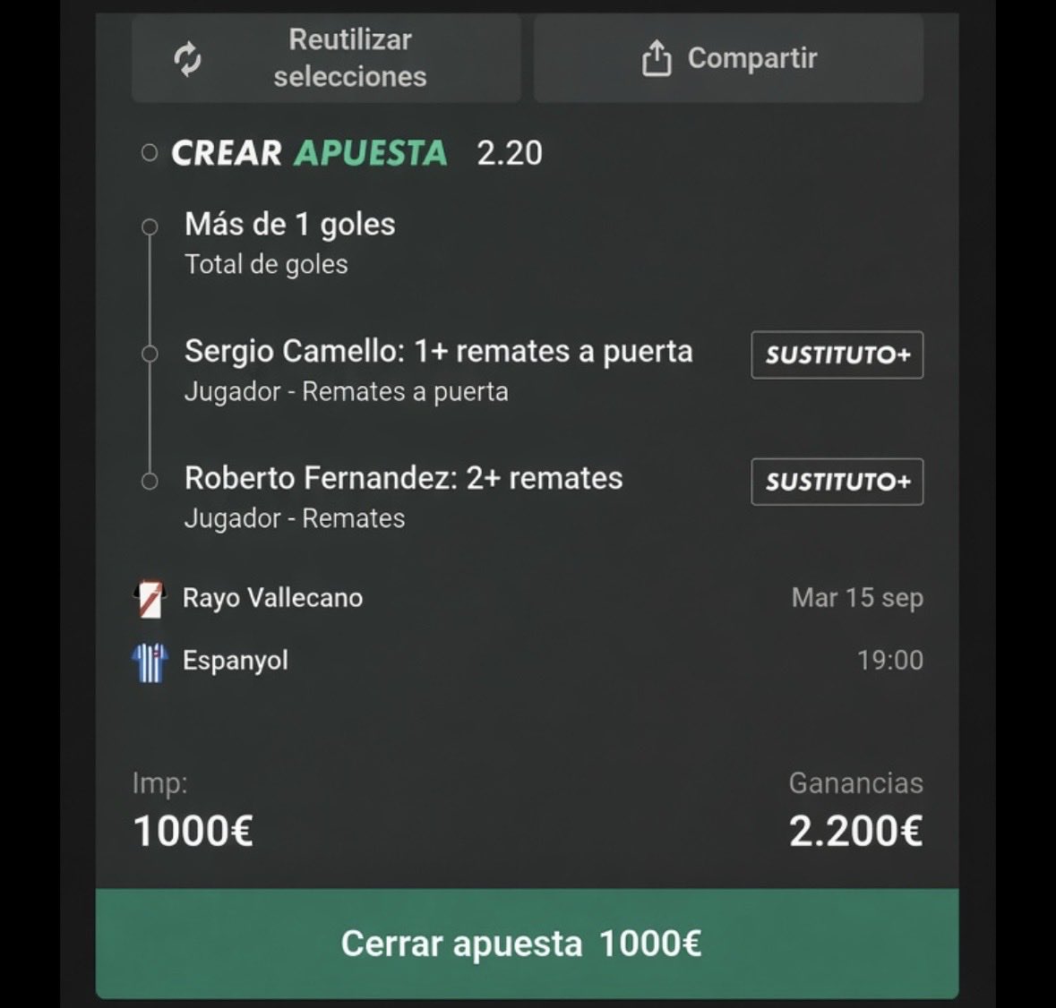 Dualtip2's tweet photo. Más cómo estás en el canal de telegram de la bio 
#espanyol #rayovallecano #Roberto #Stake #Bet #apuestadeportiva https://t.co/DIMuMLxIN0