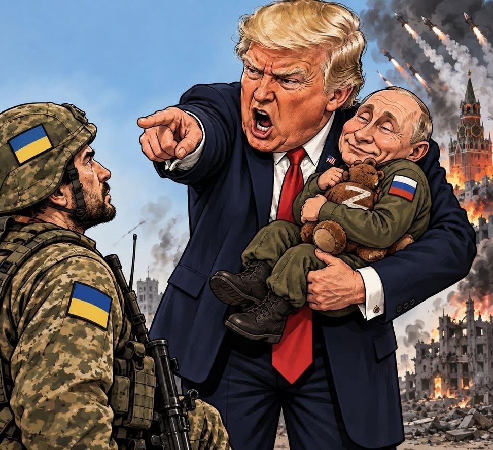 FacciniMyriam's tweet photo. When one "guarantor" of the Budapest Memorandum orders Ukraine not to bomb the "second guarantor."
#PatheticWorld https://t.co/x0N9BlqOAB