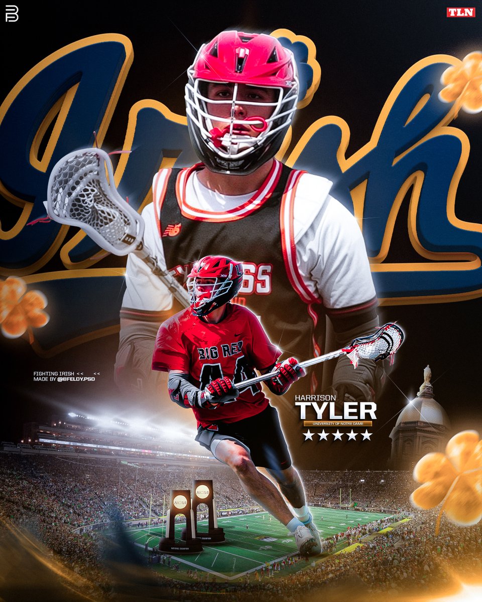 tyxanders's tweet photo. .@NDlacrosse makes another huge splash, securing @Prep_Lacrosse’s No. 2 junior Harrison Tyler, a Cali-bred attackman for @LvilleBLacrosse (N.J.) and @ExpressLacrosse. Incredibly dynamic, two-handed, and quick, Tyler checks just about every box and excels both above &amp; below GLE. https://t.co/4xo44oo2By