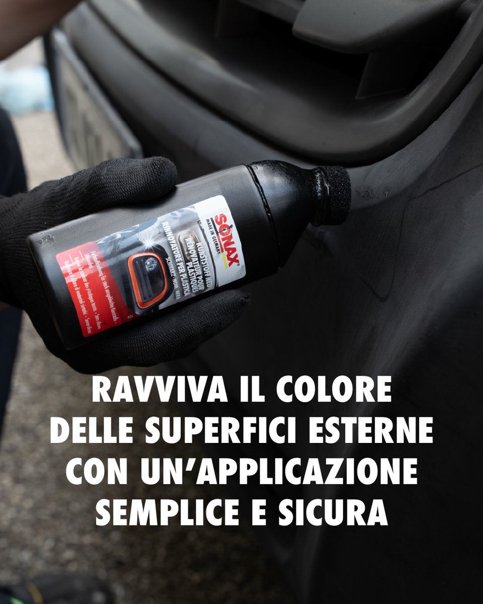 ericbrook94270's tweet photo. Are your car’s exterior plastics dull and faded? Restore bumpers, trims, and details while protecting color and flexibility. Easy application, instant results, resistant to rain and washing. https://t.co/zz6WxagBWC