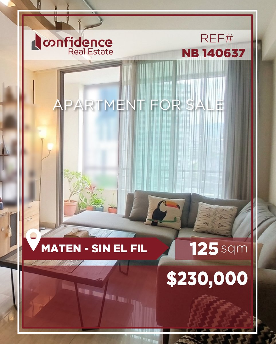 confidence_cre's tweet photo. Price: $230,000 + 2.5% commission
A 125-square-meter residential apartment in the Sin El Fil
For more information, please contact us at the following numbers:71000850
REF#NB140637
#SinElFil #SinElFilRealEstate #MetnRealEstate
#CONFINB
J https://t.co/3qwJ3U7E8S
