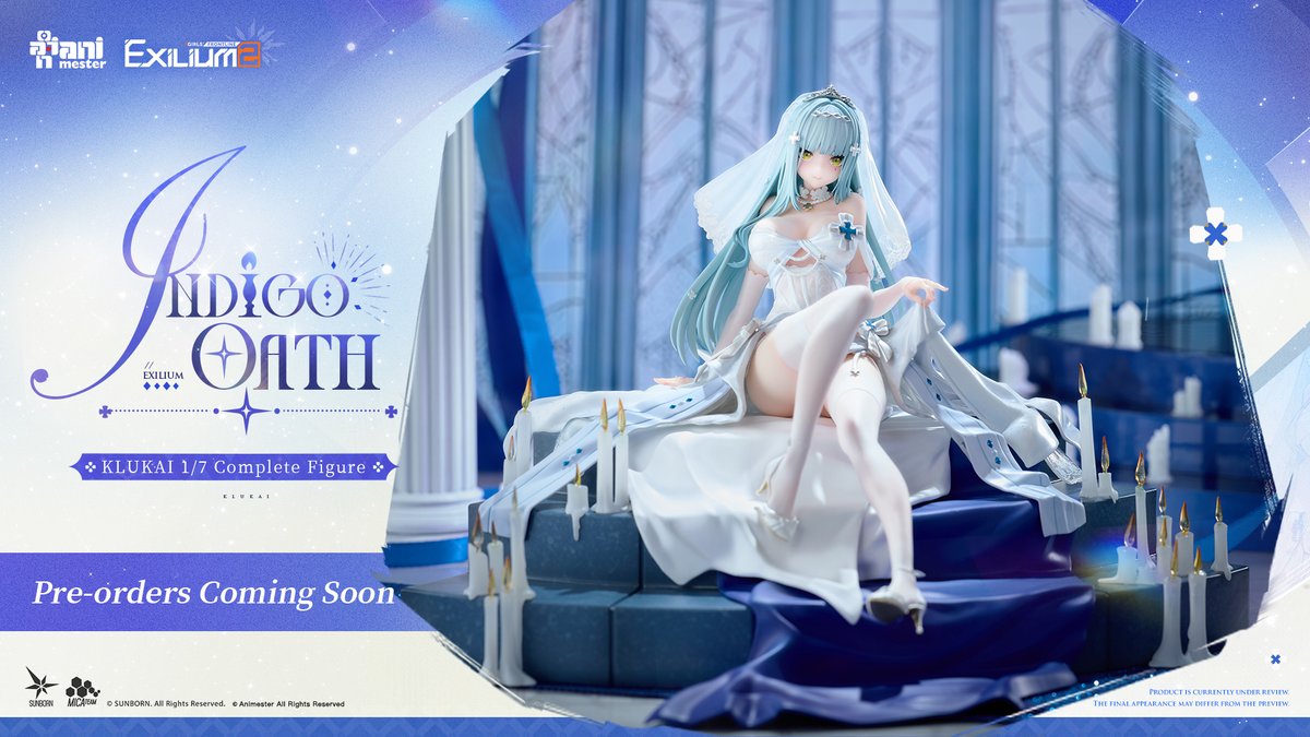Animester3's tweet photo. ANIMESTER | Pre-orders Coming Soon!>>

▌GIRLS' FRONTLINE 2: EXILIUM 
@GFL2EXILIUM_EN

"Pure, translucent white… Illuminated by the light, the dress gleams. Commander, this privilege is just for you."
■「Klukai - Indigo Oath」1/7 Scale Figure

#GirlsFrontline2Exilium  #Klukai https://t.co/o3mM2Am664