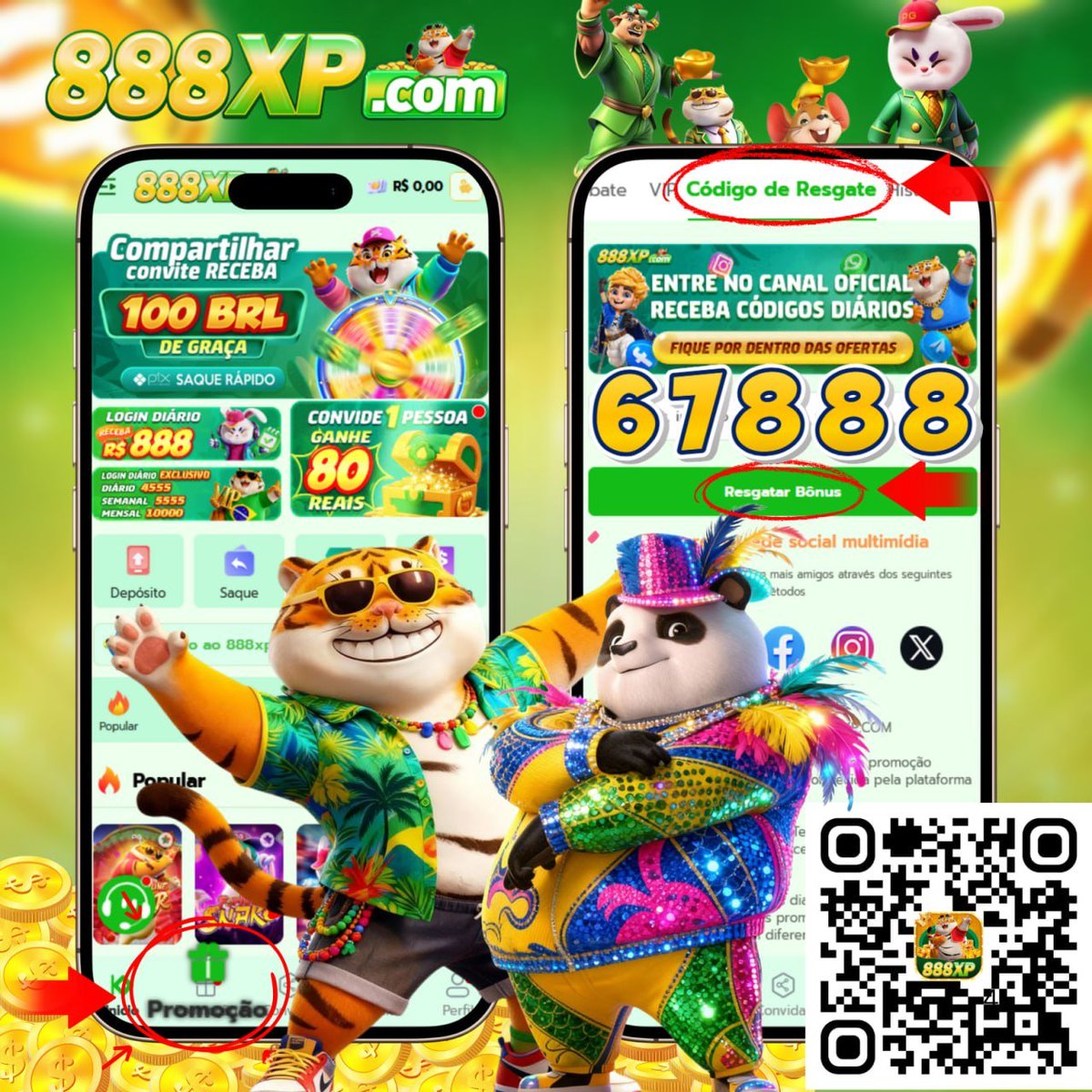 888XP0401's tweet photo. 💼 CONSTRUA UMA RENDA MAIS INTELIGENTE COM A 888XP — NÃO PERCA! 🚀
🎁 CÓDIGO GRÁTIS: 6️⃣7️⃣8️⃣8️⃣8️⃣
🤑 Ganhe R💲8️⃣0️⃣ por cada indicação válida!
📈 Convide amigos, aumente seus ganhos e aproveite recompensas ilimitadas.
#entertainment #gaming #fun #experience #mobileapps #18plus https://t.co/FKlVOM8ZbY