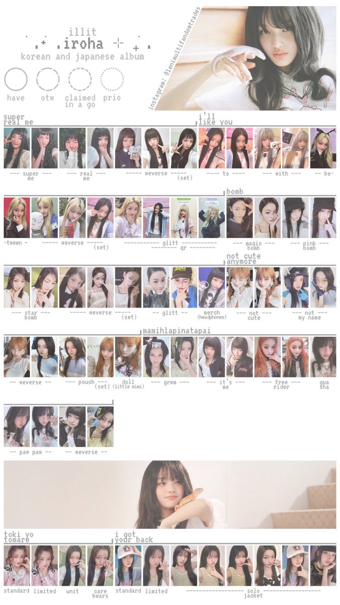lenitrades's tweet photo. ILLIT korean japanese album photocard pc template

updated for: I GOT YOUR BACK
⇢ instagram: https://t.co/KOLw1Ezo1B
⇢ hd: https://t.co/YcRCMM5itj

wonhee iroha
#ILLIT #IGOTYOURBACK #WONHEE #IROHA https://t.co/sdBKItezbB