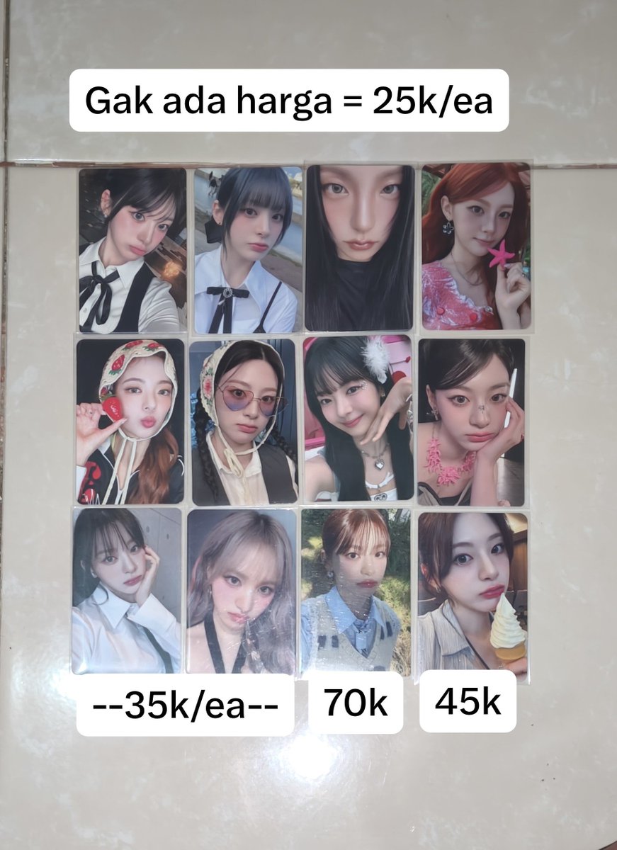 bhyyi_'s tweet photo. Wts Want to sell aab pc girlgroup

Kep1er itzy stayc ive

-inc adm, exc packing ( 1-3 pc 3k) (>3 pc 5k)
-bisa Oren
-dom Kaltim

Tag. Bahiyyih kepi seeun Isa Liz yeji Lia ryujin Yuna Ina xiaoting yujin dayeon https://t.co/CnmT7IgVYc