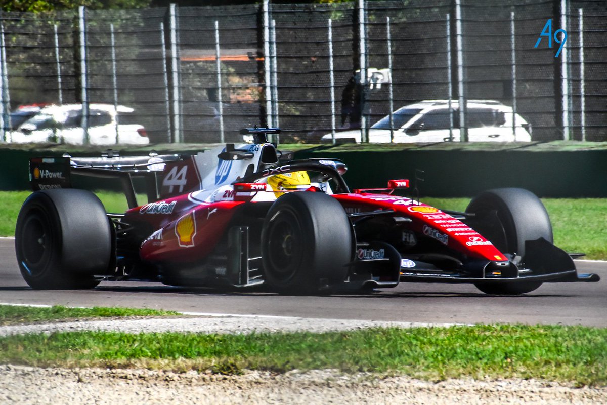 followPitCrew's tweet photo. Lewis Hamilton testing at Imola the SF-26 for Ferrari at Pirelli test

#F1 #FerrariTest #PirelliTest #LH44 https://t.co/yVNigs4zkO