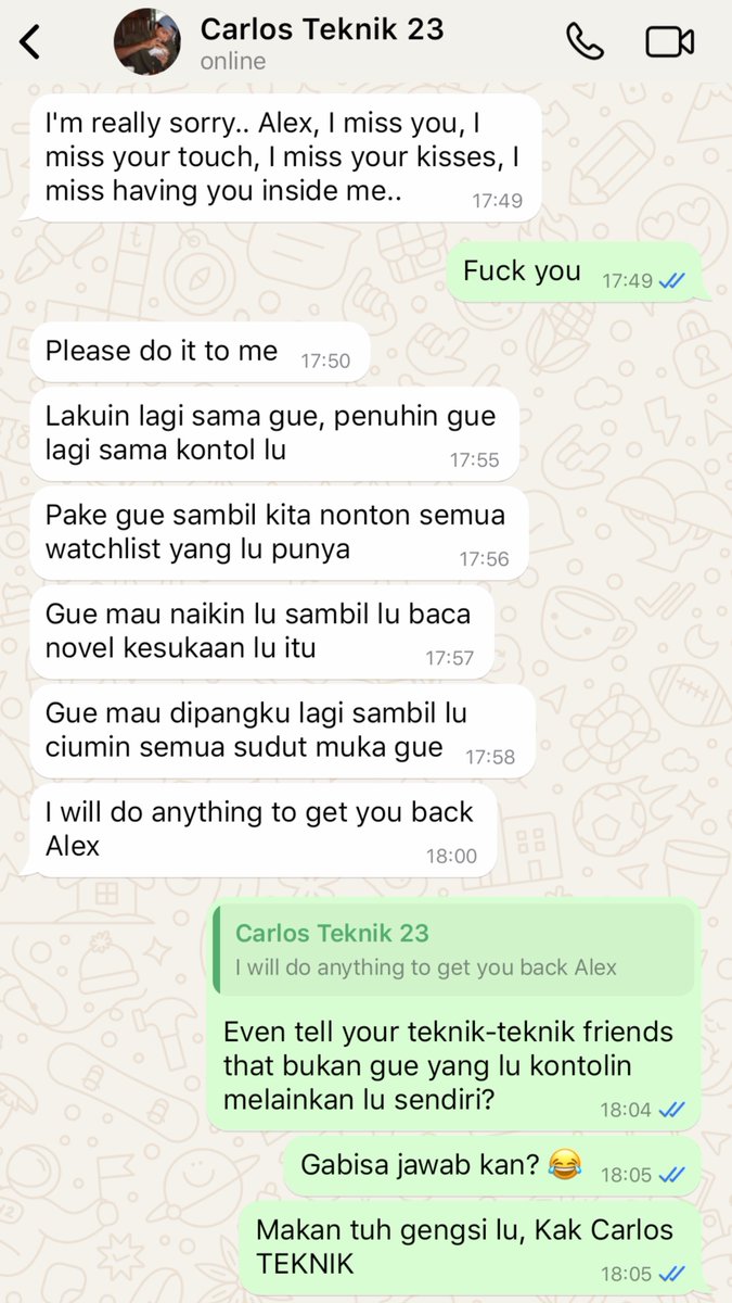 philleped's tweet photo. #carbono one tweet au 🔞

Kelanjutan si Teknik garang dan adek tingkatnya itu https://t.co/ATDymFfUwC