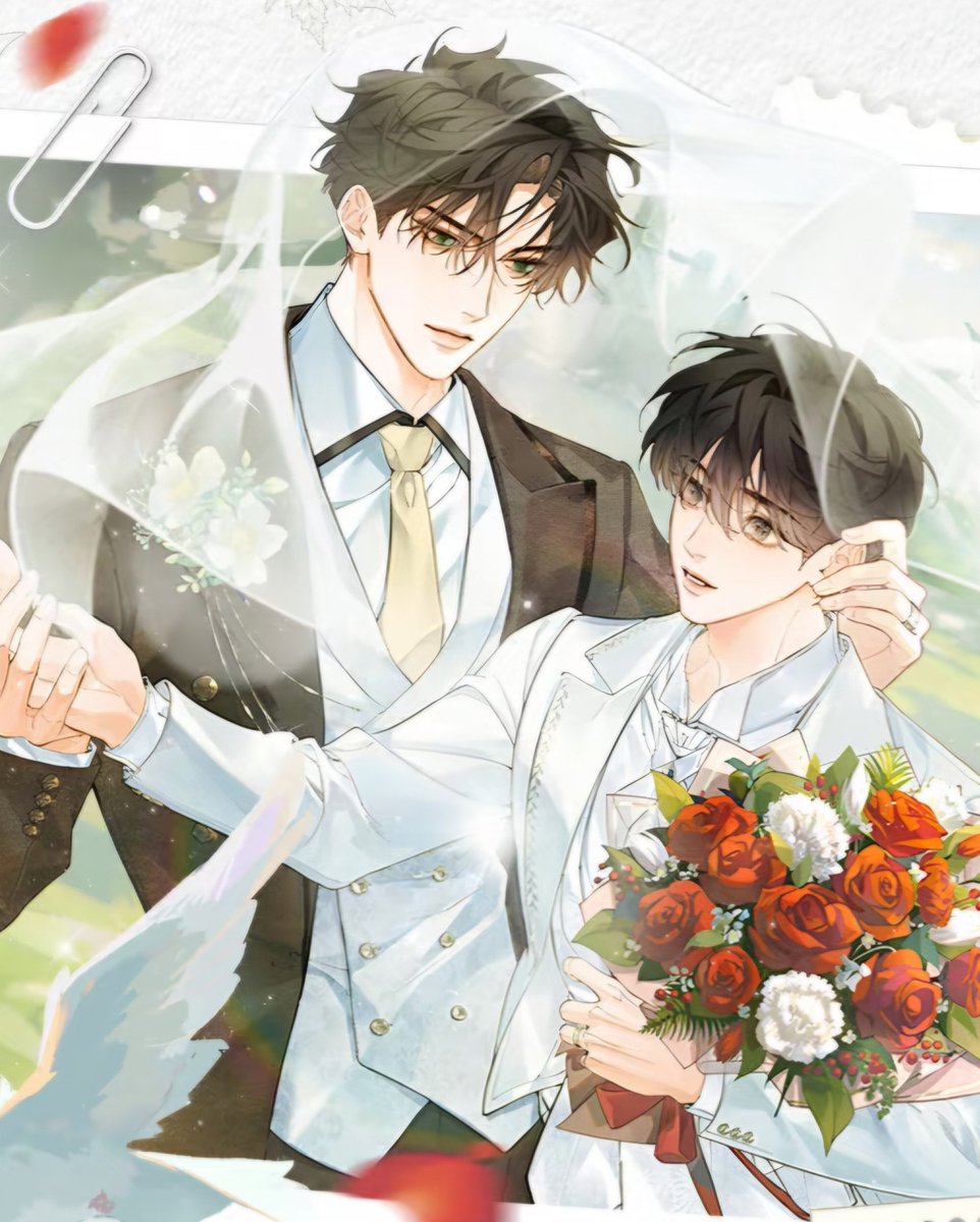 dokkaebisan's tweet photo. Little Mushroom manhua merch team really said one wedding art wasn’t enough 🙂‍↕️ https://t.co/2Up41YKKV1