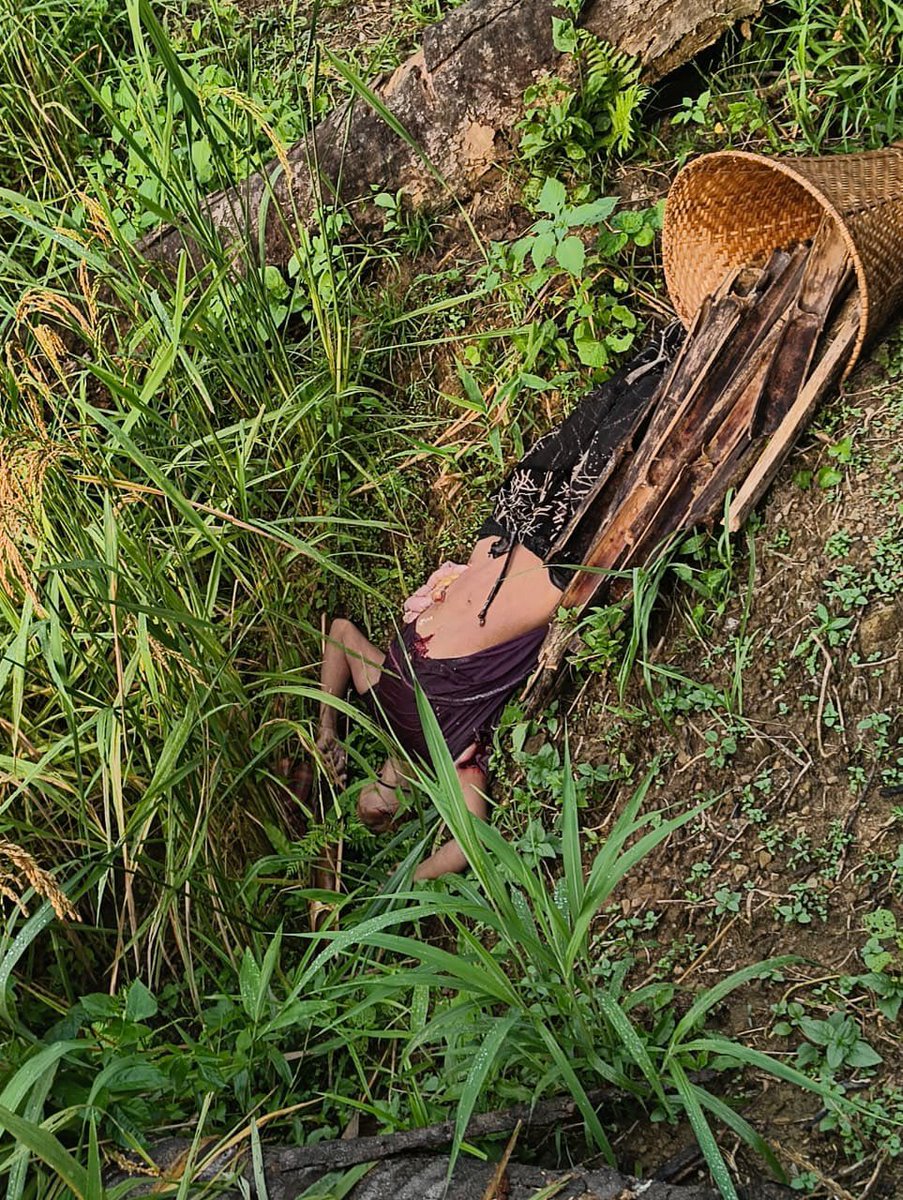 samkhongsai_'s tweet photo. 📍Leisang Jiribam Manipur | 15 Sep 2026
Tangkhul-led NSCN(M) has tried their best to divert the violence in Ukhrul to Zeliangrong areas by constantly murdering Kuki civilians mostly women. In the latest attack, they murdered 2 Kuki women today. In this state, you’re on your own. https://t.co/iom6qVwOws