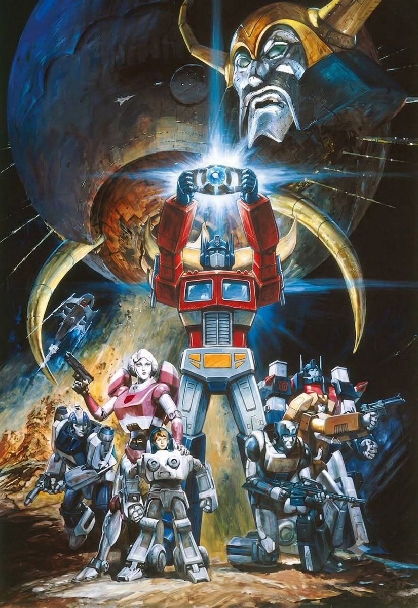 RobMessick's tweet photo. Since it's the 40th anniversary of Transformers the Movie, let's celebrate that. Someone swatched out Rodimus for Optimus prime. Original art by Yoshiyuki Takani
#Transformers #Transformersthemovie #TFTM
@Hasbro @transformers
#OptimusPrime #PeterCullen https://t.co/n3hmYcwCyI