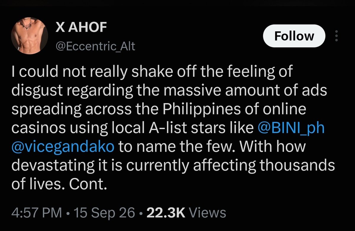 Peechakuu's tweet photo. This is what you call a Virtue Signaler. Pretending to care about a cause to look like a decent human being.

Too bad nahuli agad yung kasinungalingan mo. Idadamay mo pa Bini sa kagaguhan mo eh.

Welp, paano pang may maniniwala sa performative activism mo @Eccentric_Alt? https://t.co/5945iDHZxc