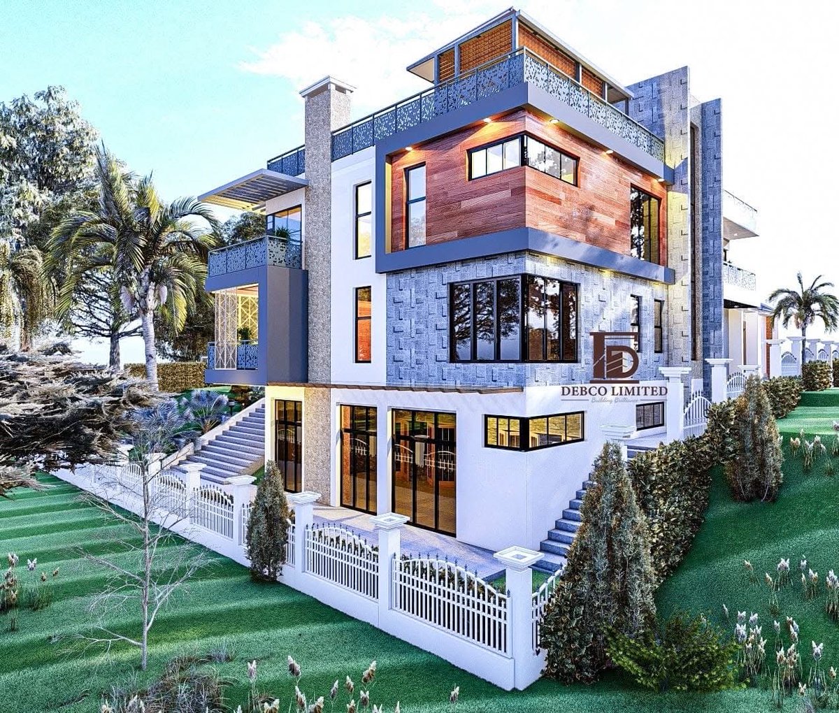 Debco_Construct's tweet photo. 🏡 Proposed 4-bedroom villa unveiled at Ngong, this luxury residence features 4 ensuite bedrooms, a dedicated DSQ, ground floor lounge, first floor family room, subterranean basement lounge, and a state-of-the-art gym. 🔑
#Debco #BrillianceBuilding #mansion #ensuite #NgongVilla https://t.co/3bm5JRgHRC