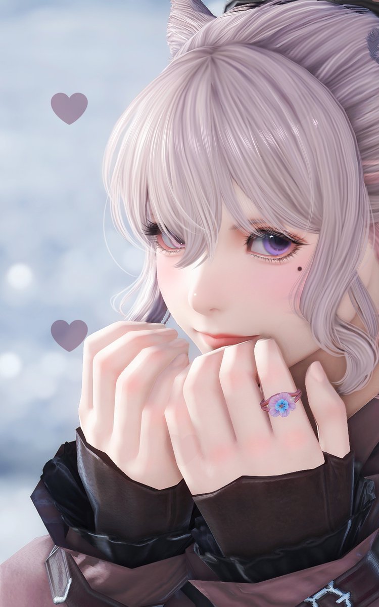 no4_he's tweet photo. ハーフアップボブ✁
似合いますか(=^・・^=)？？

#ミコッテ　#FF14 https://t.co/pNKi2yVjnF