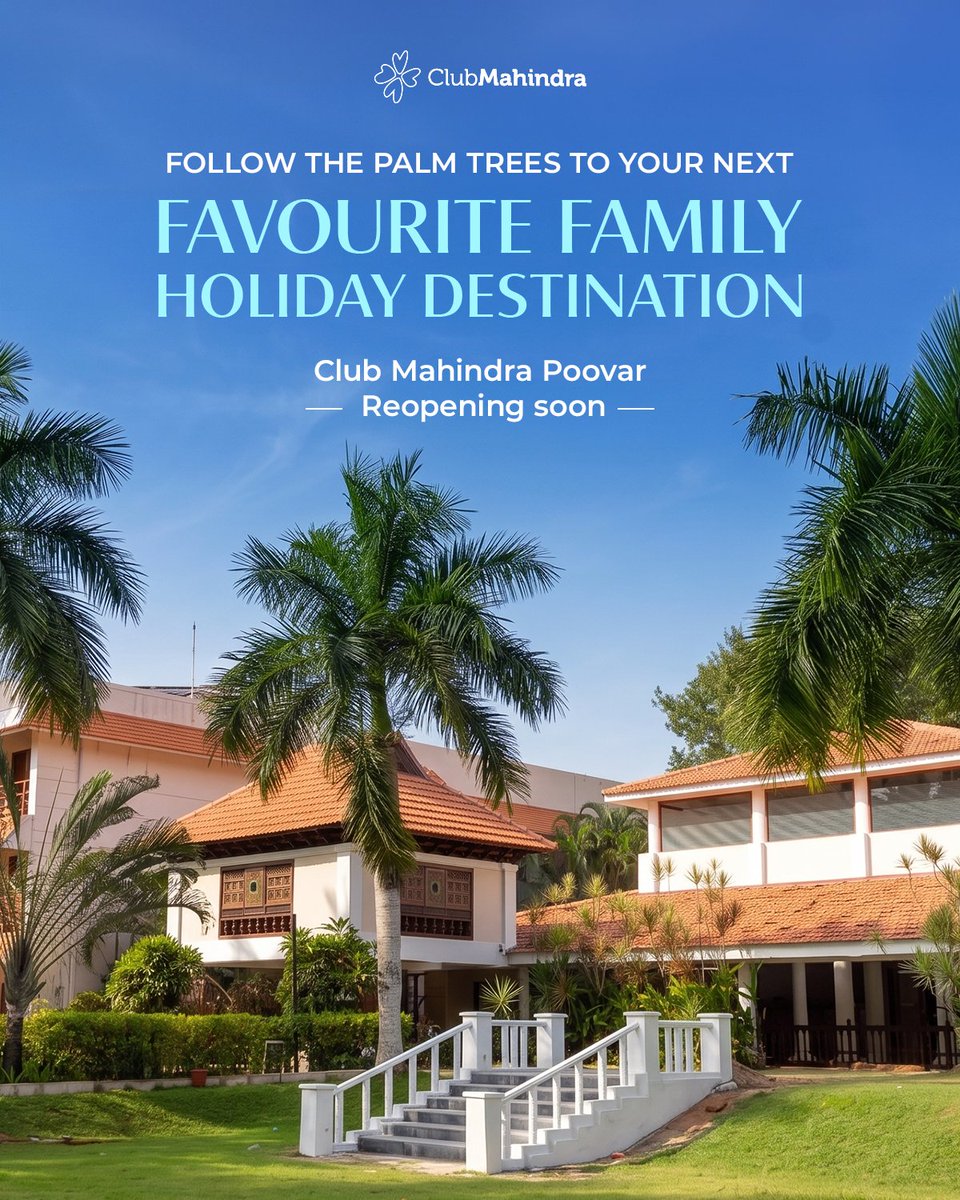 clubmahindra's tweet photo. The mystery ends here: the place we've been teasing all along is Poovar!
Somewhere between the backwaters and the coconut groves, Club Mahindra Poovar has been patiently waiting to host your family’s next favourite memory.
Reopening soon.
#ClubMahindraResorts #Reopening #Reveal #Kerala #Poovar