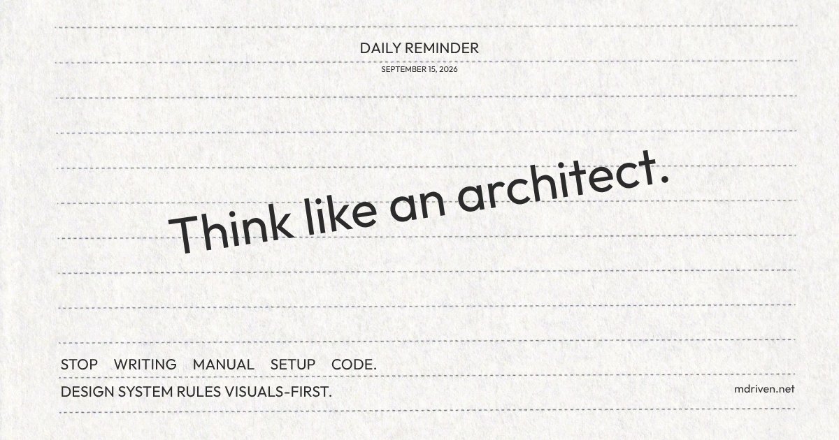 MdrivenA's tweet photo. Visual model building changes your dev life:
Fewer syntax bugs
Zero code maintenance
Clearer domain logic
Faster delivery

Elevate your workflow: https://t.co/CvOVeD7vlZ https://t.co/MyxF4vchOb