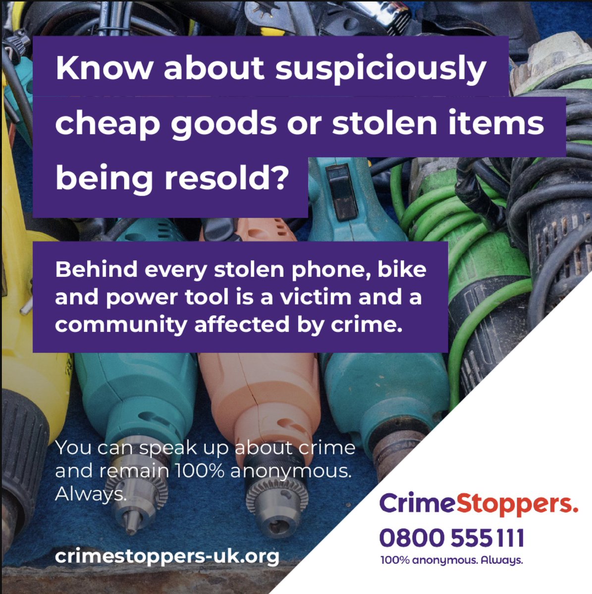 instreatham's tweet photo. @CrimestoppersUK is running a campaign (4 Sep – 20 Oct 2026) to call on Londoners to help protect your local shops, workers and communities by sharing what you know about stolen goods, stolen phones and shoplifted items being sold on.

Find out more: https://t.co/KlzHAcuO4h https://t.co/IRCdCUkrGg