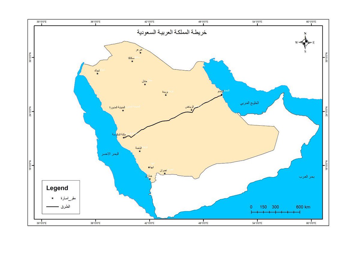 Vokiray's tweet photo. اول خريطة سويتها بستخدام برنامج Arc Gis🥹❤️

#RemoteSensing #GIS 

#GeographicInformationSystems #Geospatial https://t.co/9gALz2fOGp