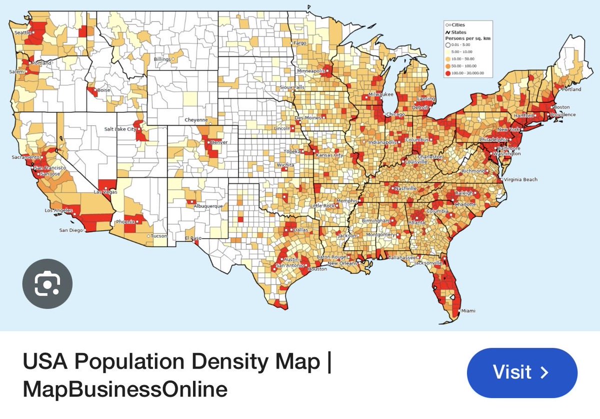 FansForFairTix's tweet photo. @TicketsData I think it just has to do with where most people live. A lot of sparse area in the west still. https://t.co/EIJKNbkXgF