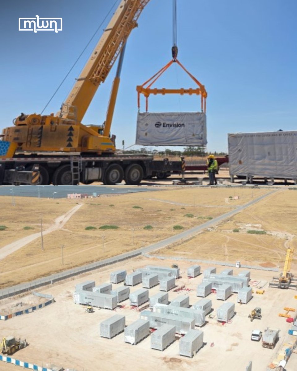 MoroccoWNews's tweet photo. Morocco has taken another step toward a more flexible renewable energy system after #OCP Green Energy powered up the country’s first large-scale lithium iron phosphate (#LFP) battery storage facility at Benguerir.
The 25 MW/125 MWh Battery Energy Storage System (BESS), located at @OCPGroup's Benguerir mining site, can hold enough electricity for up to five hours. Its activation marks the start of a gradual commissioning process ahead of full operation.
The project addresses one of the central challenges of solar power: production follows sunlight, while industrial demand does not.
At Benguerir, the #battery system will allow OCP to save part of the electricity produced by its #solar plant during the day and use that power later, particularly during periods of peak demand.
This will give the industrial site greater control over when it uses #renewableelectricity and reduce its reliance on power from the grid at more expensive peak-hour periods.
Once fully operational, the system is expected to cut the site’s electricity bill by 25% during peak hours.
Read more: https://t.co/61HyNTohtA
#Morocco #RenewableEnergy #EnergyStorage #BatteryStorage #CleanEnergy #OCP #OCPGreenEnergy