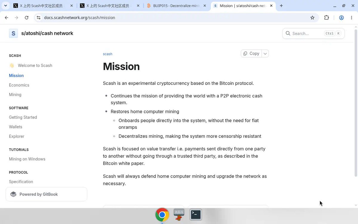 scash_china's tweet photo. 2018 年 Zcash 论坛上，bitcartel 写过 Fair Mining：Monero 硬分叉对抗 ASIC 之后，大家才看清秘密 ASIC 曾占到算力的五到六成，中心化风险是真的。

同一条公平挖矿线索到今天：#Scash 把 Bitcoin 协议和 RandomX 拼在一起，让家用 CPU 重新能参与挖矿。官方 mission 写得很直白——恢复家用电脑挖矿，去中心化，抗审查。

#ZEC #BTC #pow #pow挖矿